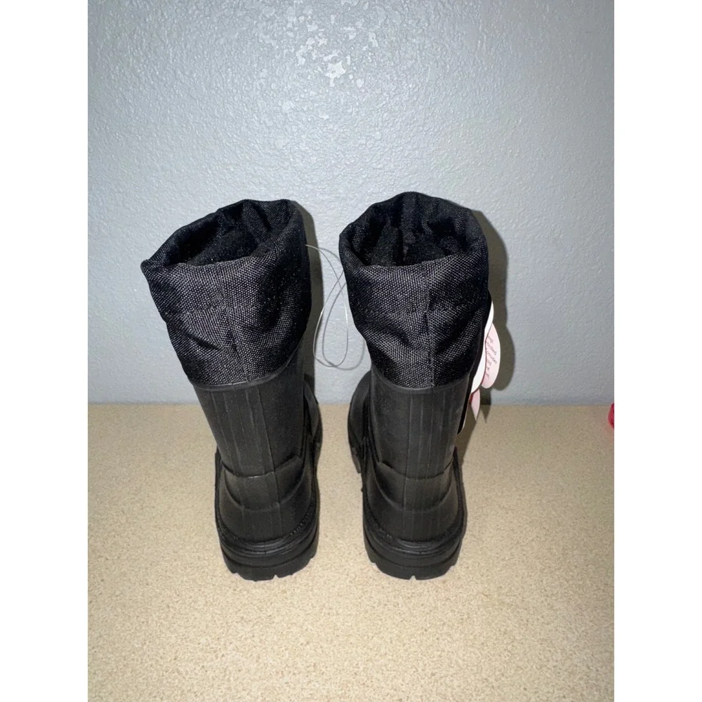 Wonder Nation Kids Black‎ Waterproof Winter Boots Temperature -25 Size 7